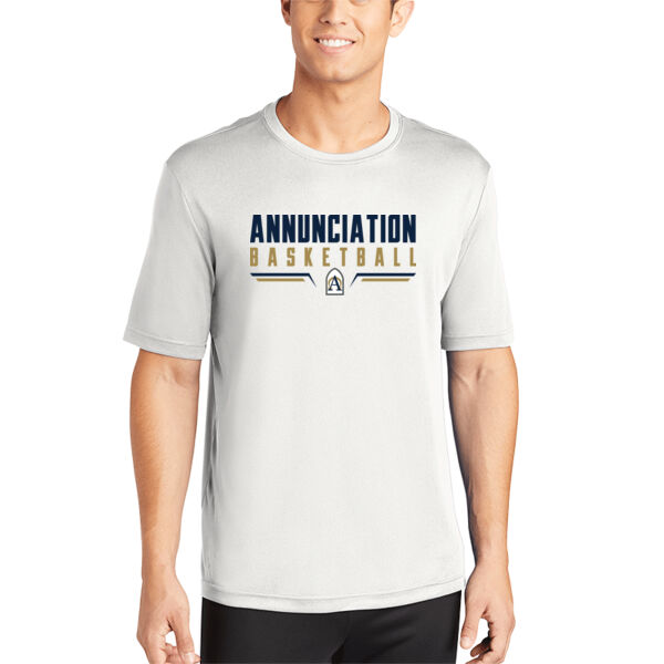 Annunciation Basketball White PosiCharge Competitor Tee Thumbnail