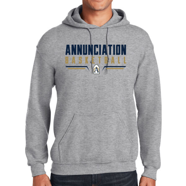 Annunciation Basketball Grey Heavy Blend Hooded Sweatshirt Thumbnail