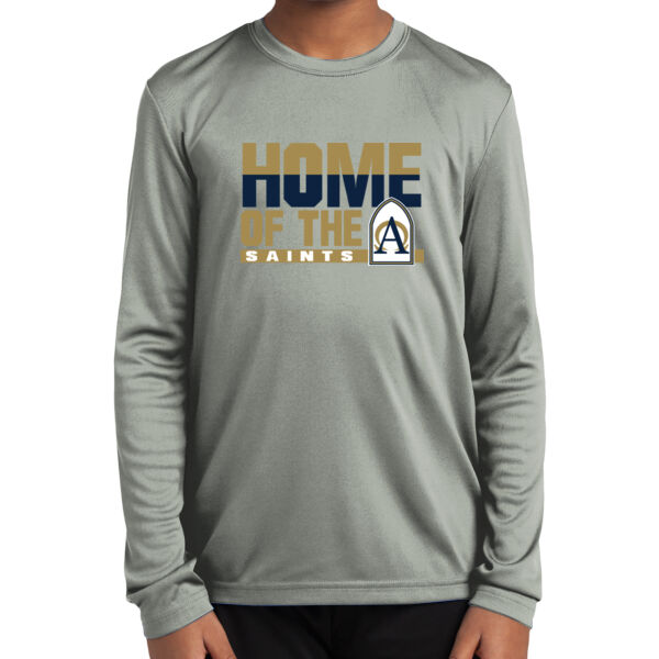 Annunciation Spirit Wear Youth Long Sleeve Silver PosiCharge Competitor Tee Thumbnail