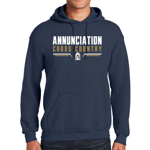 Annunciation Cross Country Navy Heavy Blend Hooded Sweatshirt Thumbnail