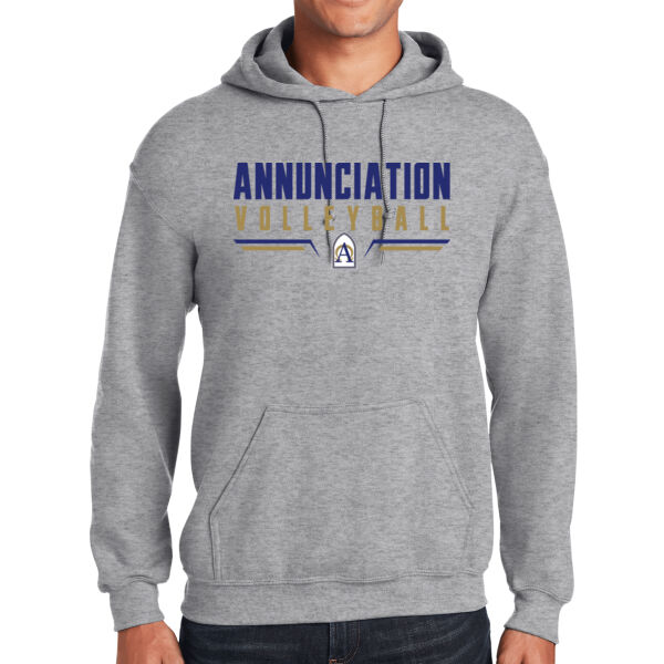 Annunciation CYO Volleyball Grey Heavy Blend Hooded Sweatshirt Thumbnail