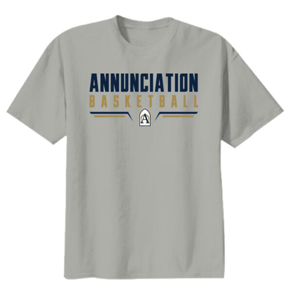 Annunciation Basketball Youth Grey Heavy Cotton 100% Cotton T Shirt Thumbnail