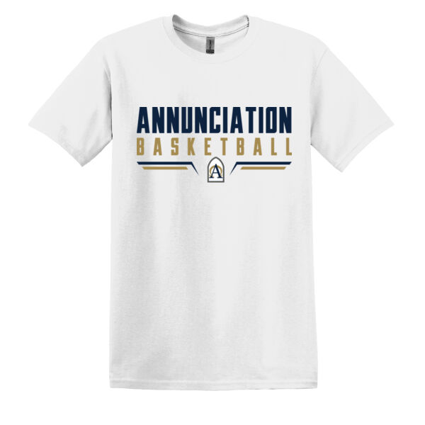 Annunciation Basketball White  Heavy Cotton 100% Cotton T Shirt Thumbnail