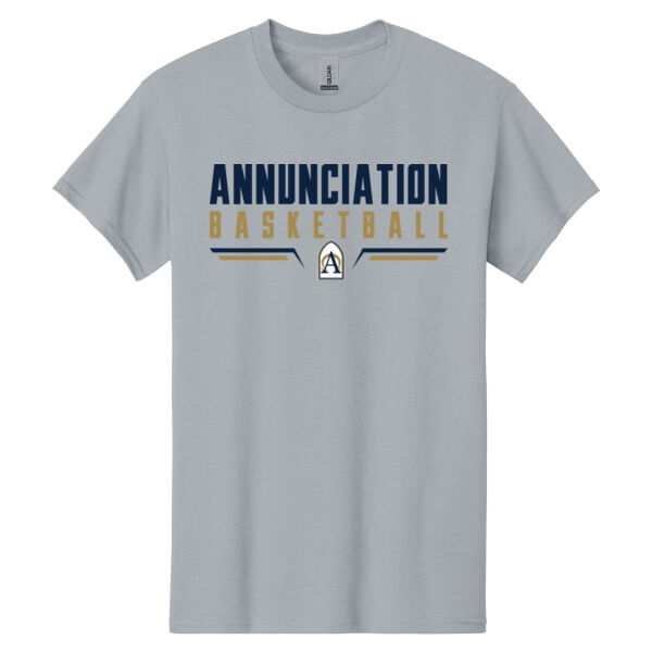 Annunciation Basketball Grey Heavy Cotton 100% Cotton T Shirt Thumbnail
