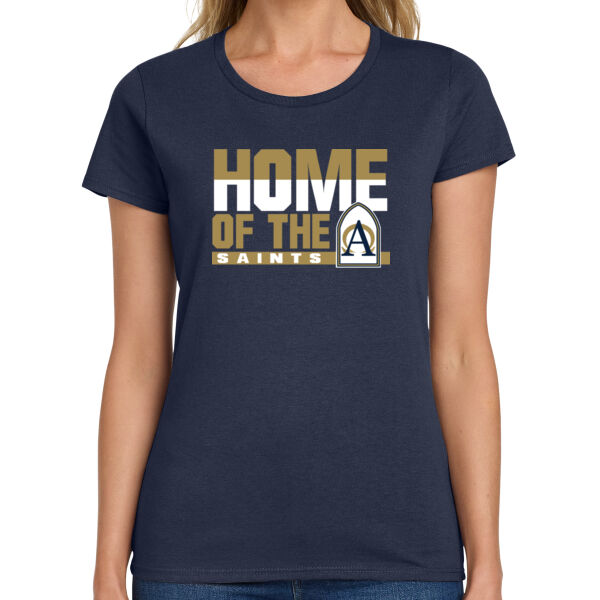 Annunciation Spirit Wear Ladies Navy Heavy Cotton 100% Cotton T Shirt Thumbnail