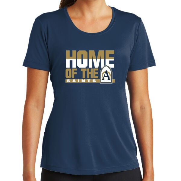 Annunciation Spirit Wear Ladies Navy PosiCharge Competitor Tee Thumbnail