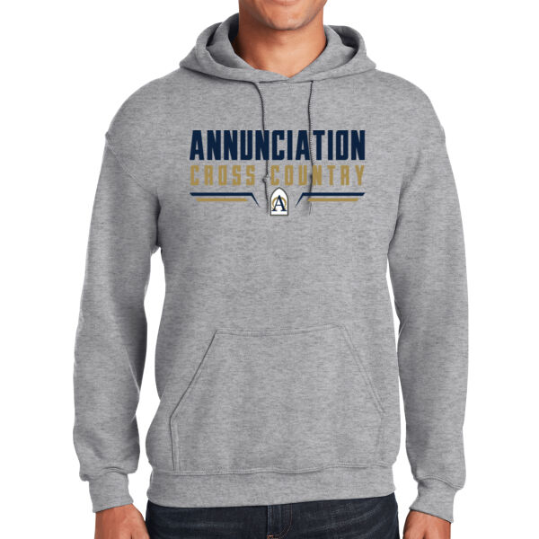 Annunciation Cross Country Grey Heavy Blend Hooded Sweatshirt Thumbnail