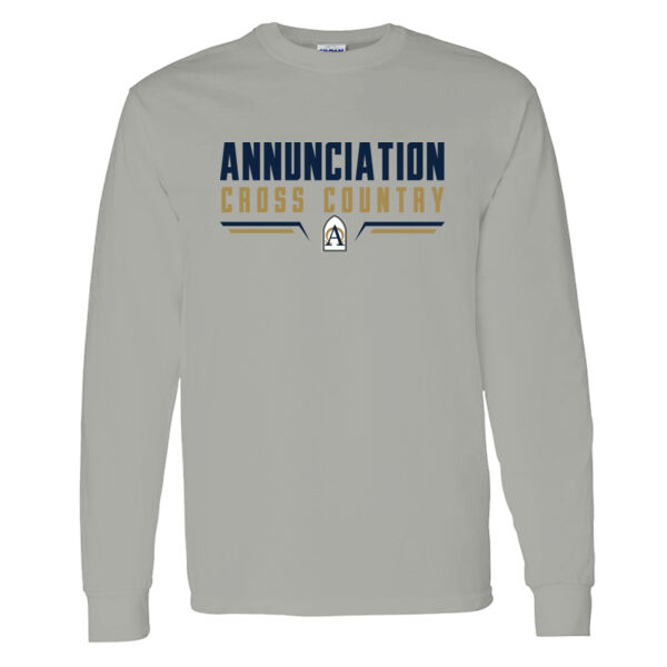 Annunciation Cross Country Grey Heavy Cotton 100% Cotton Long Sleeve T Shirt Thumbnail