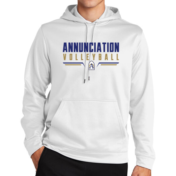 Annunciation CYO Volleyball White Sport Wick Fleece Hooded Pullover Thumbnail