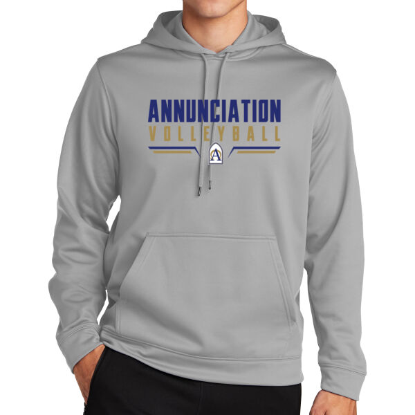 Annunciation CYO Volleyball Silver Sport Wick Fleece Hooded Pullover Thumbnail