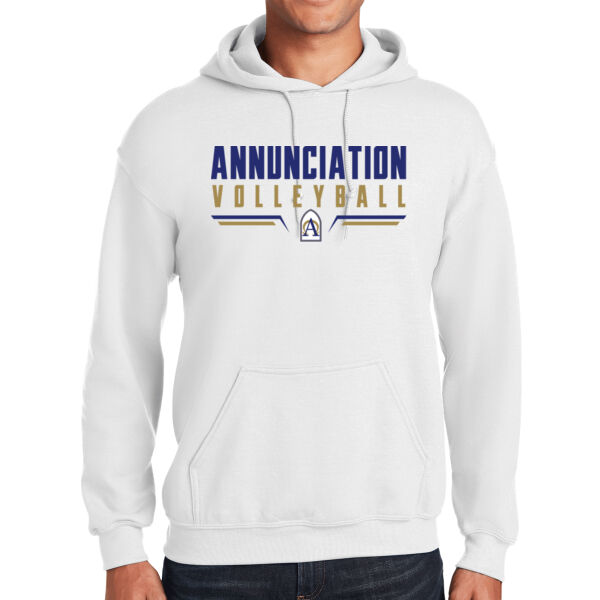 Annunciation CYO Volleyball White Heavy Blend Hooded Sweatshirt Thumbnail