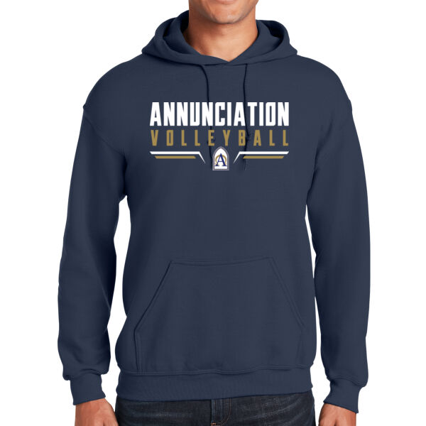 Annunciation CYO Volleyball Navy Heavy Blend Hooded Sweatshirt Thumbnail