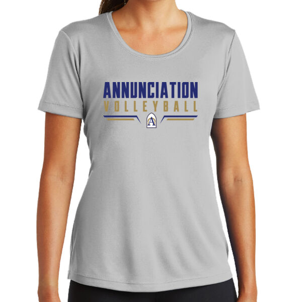 Annunciation CYO Volleyball Ladies Silver PosiCharge Competitor Tee Thumbnail