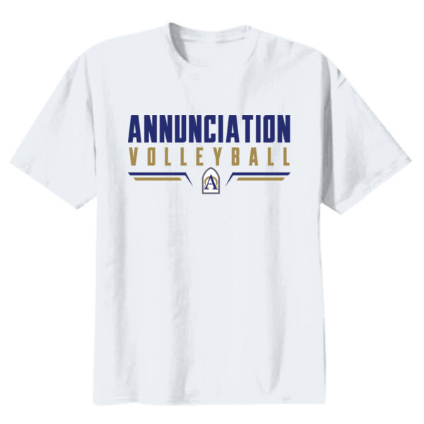Annunciation CYO Volleyball Youth White Heavy Cotton 100% Cotton T Shirt Thumbnail