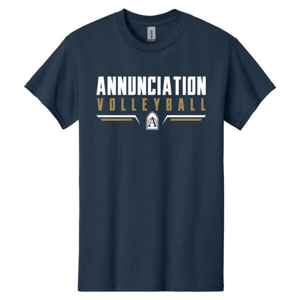 Annunciation CYO Volleyball Navy Heavy Cotton 100% Cotton T Shirt Thumbnail