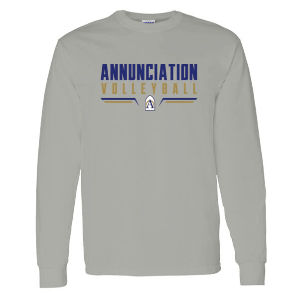 Annunciation CYO Volleyball Grey Heavy Cotton 100% Cotton Long Sleeve T Shirt Thumbnail