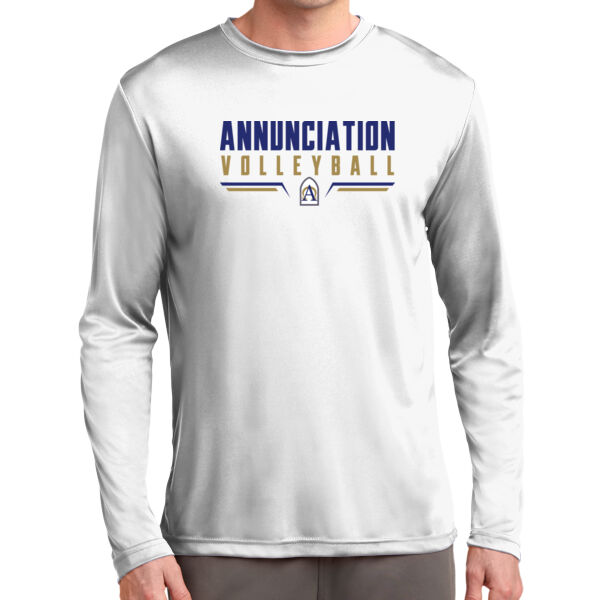 Annunciation CYO Volleyball Long Sleeve White PosiCharge Competitor Tee Thumbnail